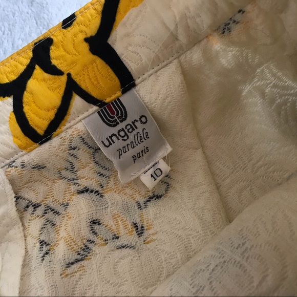 VTG Emanuel Ungaro Parallele Quilted Floral Skirt - Picture 2 of 13